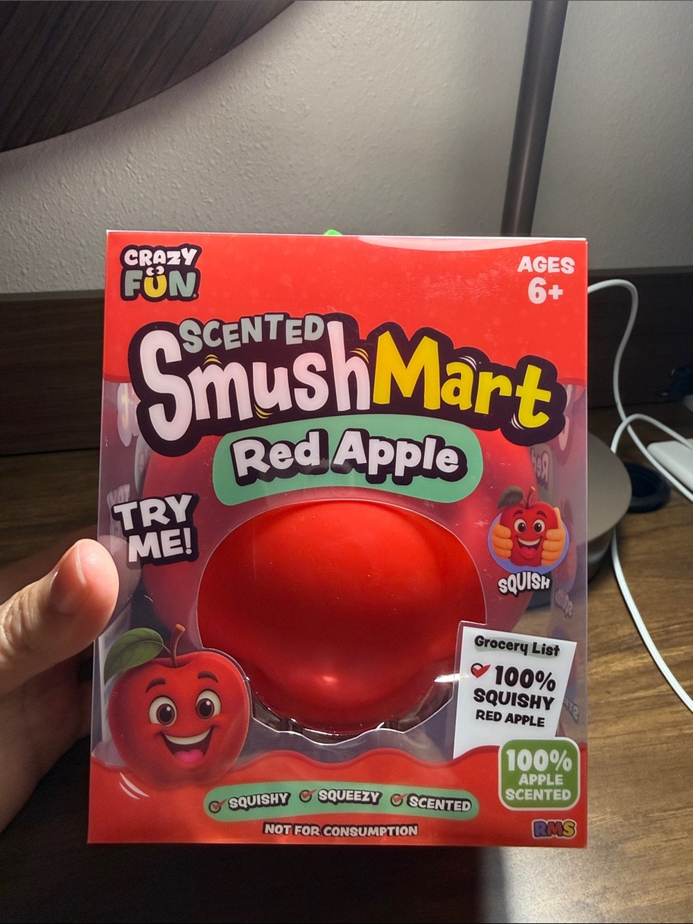 SmushMart Red Apple Scented Squishy Toy - Red